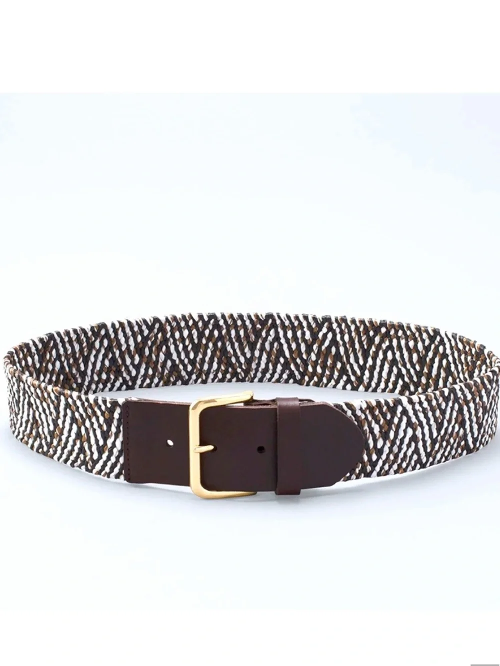 WHBM WOVEN STRETCH WIDE BELT